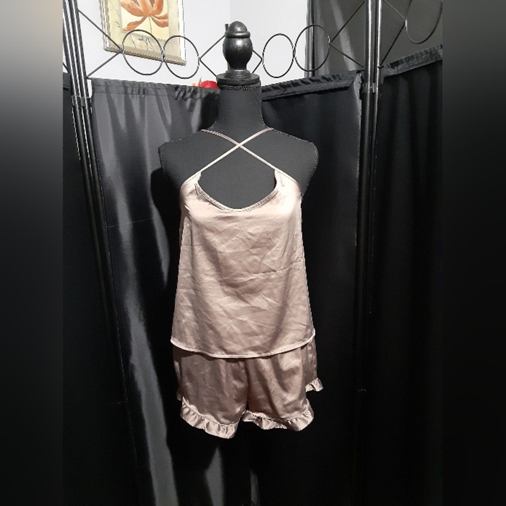 Express Light Chocolate Sleepwear Set Cami & Short Size Small Intimate Nighttime